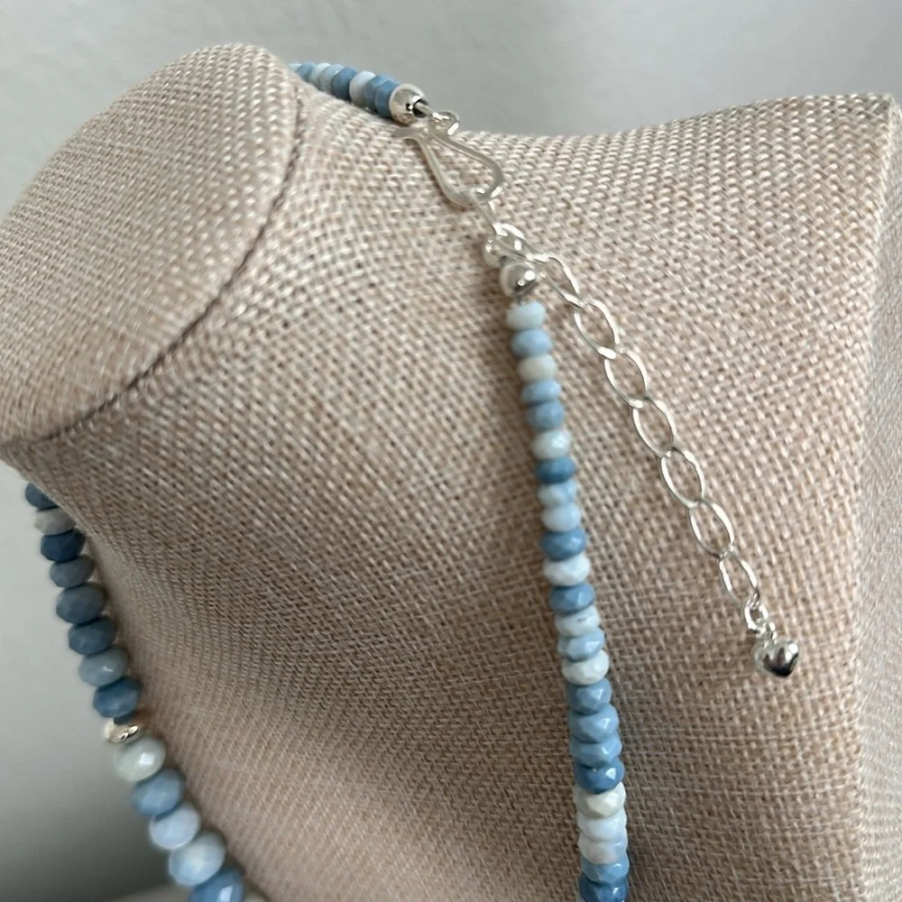 Blue Opal Bead with sterling silver accents Necklace by Jay King - Picture 13 of 13
